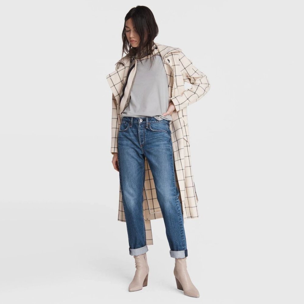Rag&Bone "Rosa" Mid Rise Boyfriend Jean in "Clover", size 24 - Picture 13 of 13